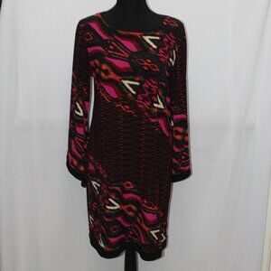 Emma & Michele Round Neck and Bell Sleeve Dress